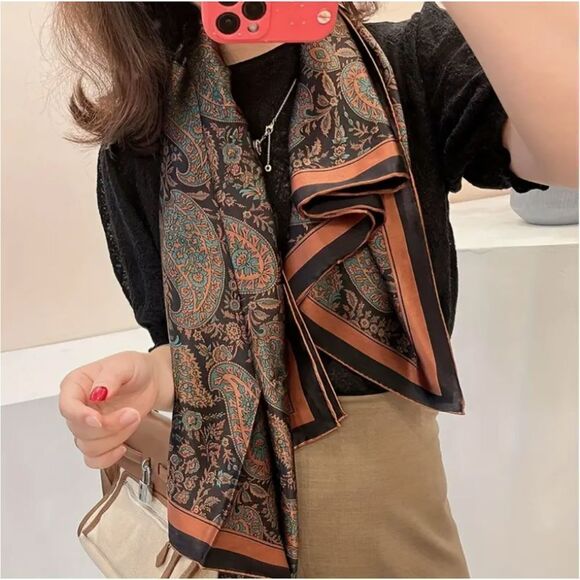 Mudpie Blue Nautilus Seashell Coral Summer Blanket Scarf - Picture 10 of 10